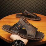 Men's Classic Genuine Leather Slippers